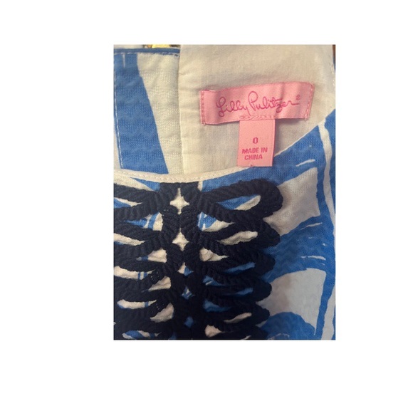 Lilly Pulitzer Annabelle Bay Blue Yacht Sea shift dress - Picture 3 of 5